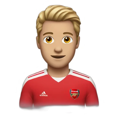 Arsenal red shirt sticker