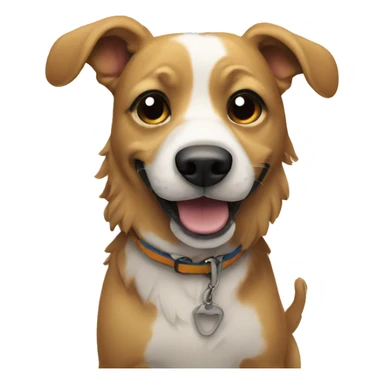 Dog on the beach  sticker