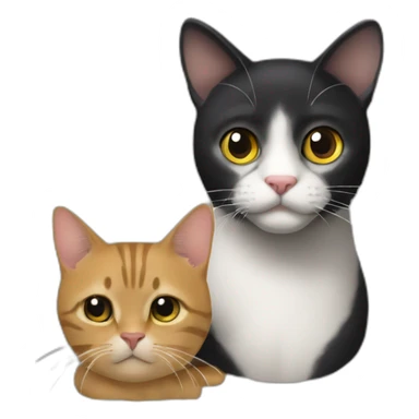 Iker Jiménez y un gato negro sticker