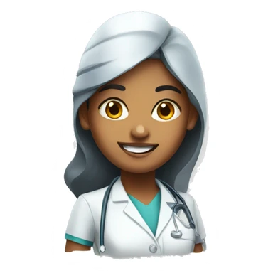 indian girl dentist sticker