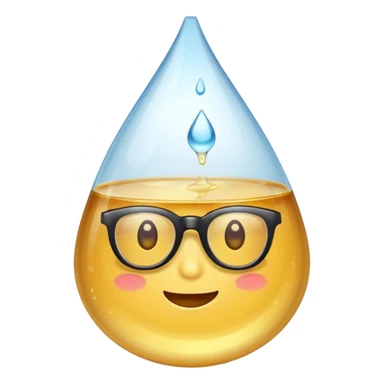 Clear liquid on glasses  sticker