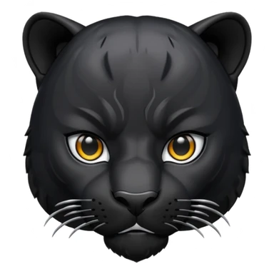 Black panter emoji sticker