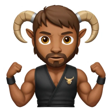 Goat as chuck Norris sticker