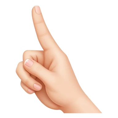 Finger heart sticker