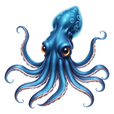 Giant Squid – Huge squid with long curling arms sticker