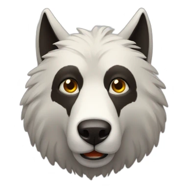 lobo con cara de oveja sticker