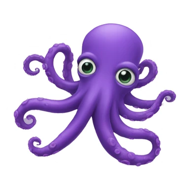 purle tentacles sticker