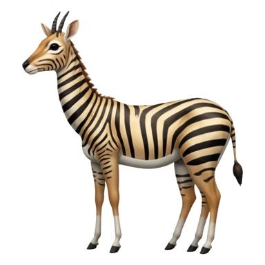 Zebra-antelope-gazelle-hybrid, full body sticker