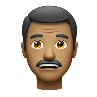 Man with an angry face  sticker