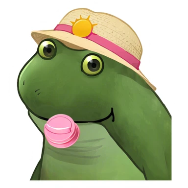 Pink lip balm sticker