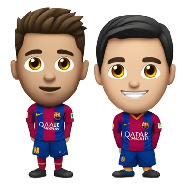 Messi y cristiano ronaldo sticker