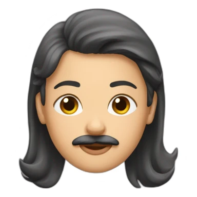 tache blahce sur la tete d'une femme sticker