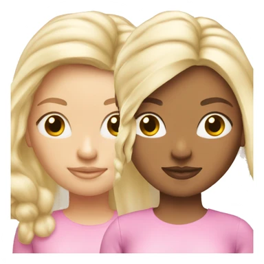 Pink Pilates princess blonde hair  sticker