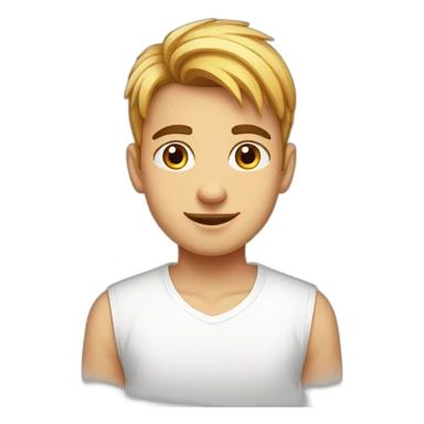 Cute boy with white shirt in name 8s mithilesh kumar sticker