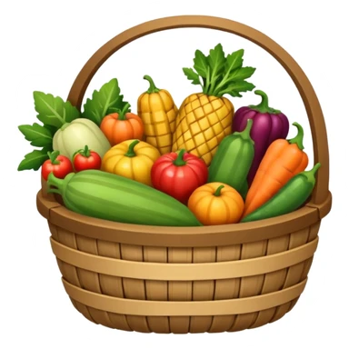 harvest basket sticker