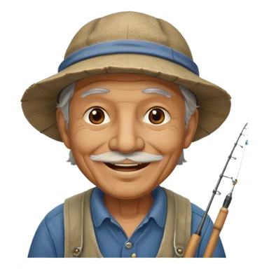 old nice fisherman sticker