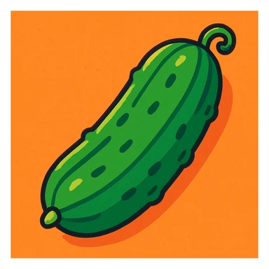 Cucumber sticker