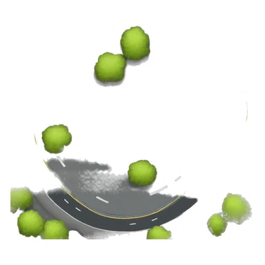 asphalt road sticker