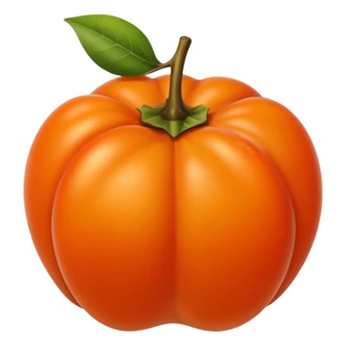 persimmon fruit smooth sticker