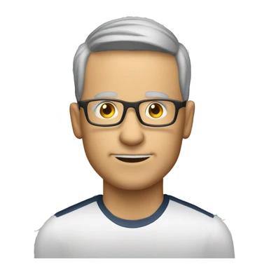 white soccer coach with eyeglasses holding a chart sticker