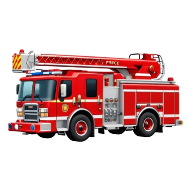 Fire Engine - Pierce Enforcer Pumper (Model Year: 2021) (Iconic colour: Red) sticker