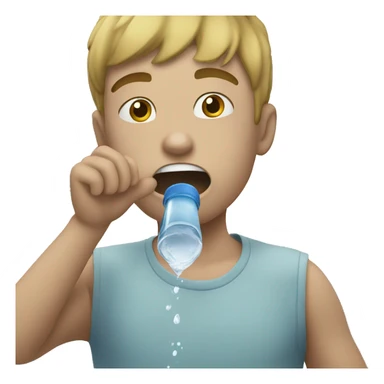 Chugging water sticker