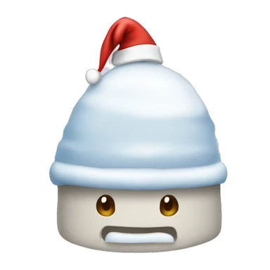 igloo xmas santa hat sticker