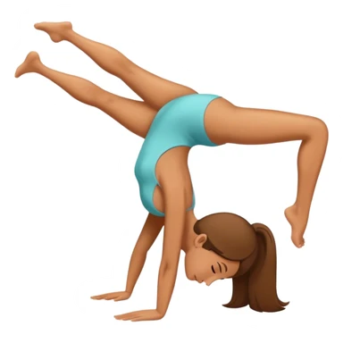 lady doing upward forward bend  sticker