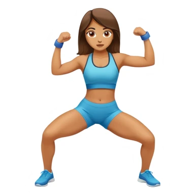 girl doing lounges sticker