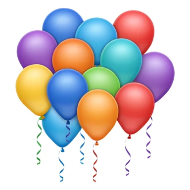 colorful balloons sticker