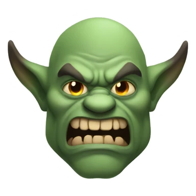 ogre demon sticker