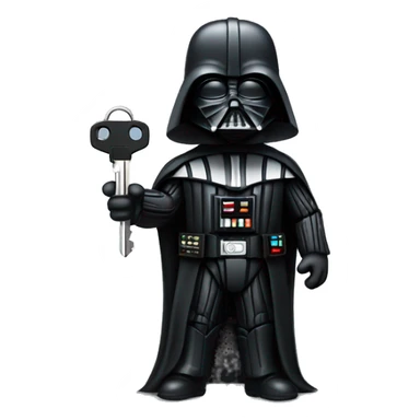 Darth Vader holding car keys sticker