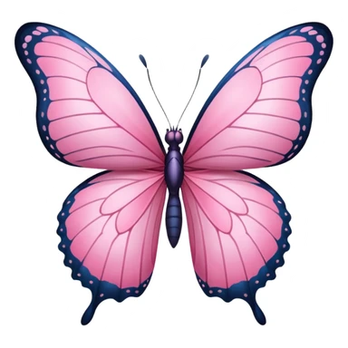 Pink butterfly sticker