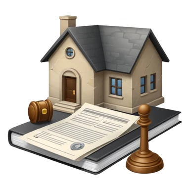 casa con tramites legales sticker