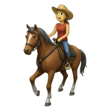 ride a horse sticker