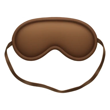 brown silk sleep mask sticker