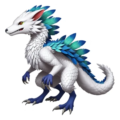  Fakémon-Digimon-Fionbri-Trico-Vernid-Sergal-creature (full body) sticker