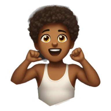 Aesthetic fall baby acting crazy in a box   sticker