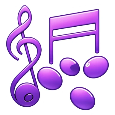 glitter music purple cyberpunk sticker