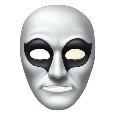 Phantom of the opera mask, half sticker