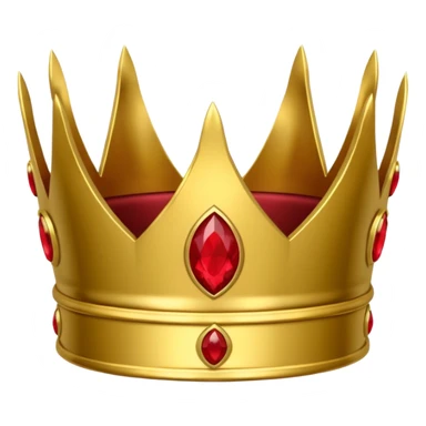 Gold laurel crown with crimson core. sticker