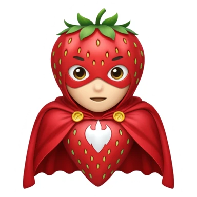 Cape-Wearing Super Fruit sticker