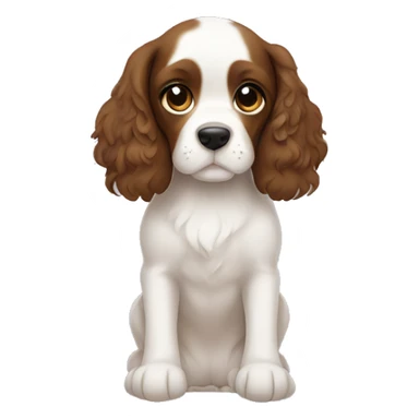 Spaniel cute on hands  sticker