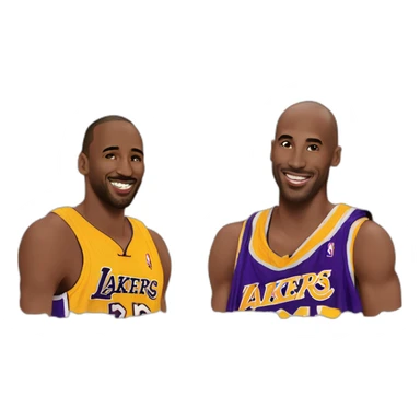 Jordan et Kobe  sticker