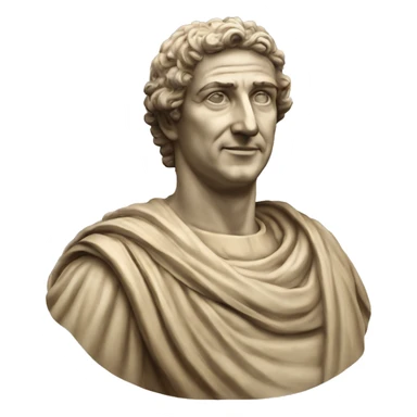 estatua de Marco Aurelio emperador estoico feliz sticker