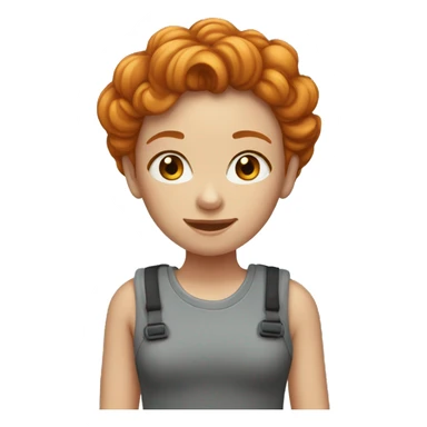 Ginger beautiful girl sticker