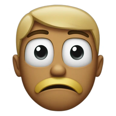 Face of disgust sticker