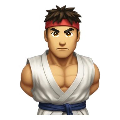 ryu from street fighter sticker