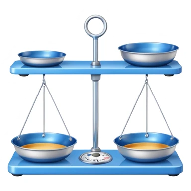 Scale with Blue Pans sticker