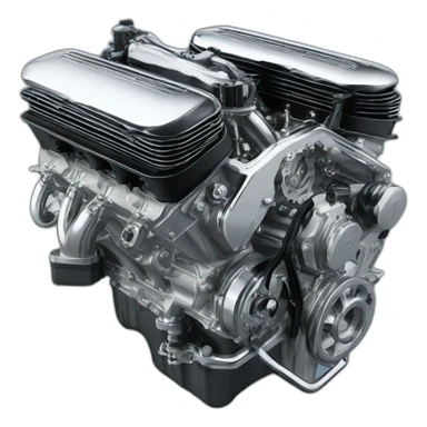 V6-busso-engine-with-chrome-pipes sticker